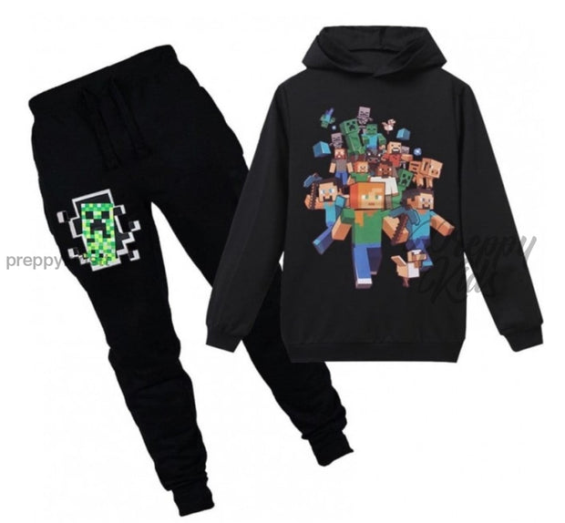 Minecraft Track Suit (All Star Crew - Black) Suits