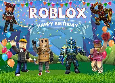 Cùng chúc mừng sinh nhật với Roblox customized happy birthday party Photo Banner! Được thiết kế riêng với hình ảnh độc đáo, banner này sẽ làm nổi bật không gian tiệc sinh nhật của bạn. Hãy xem ngay hình ảnh để thấy sự tinh tế và sang trọng của sản phẩm.