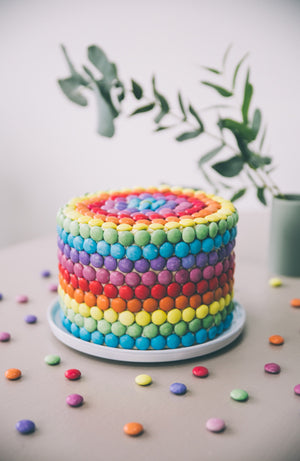 smarties cake decorating ideas