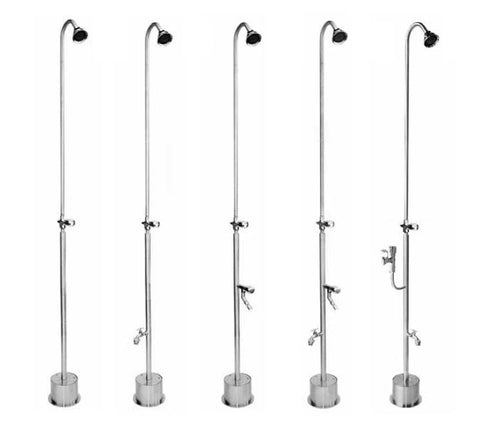 stainless steel free standing showers