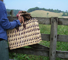 Handwoven market tote