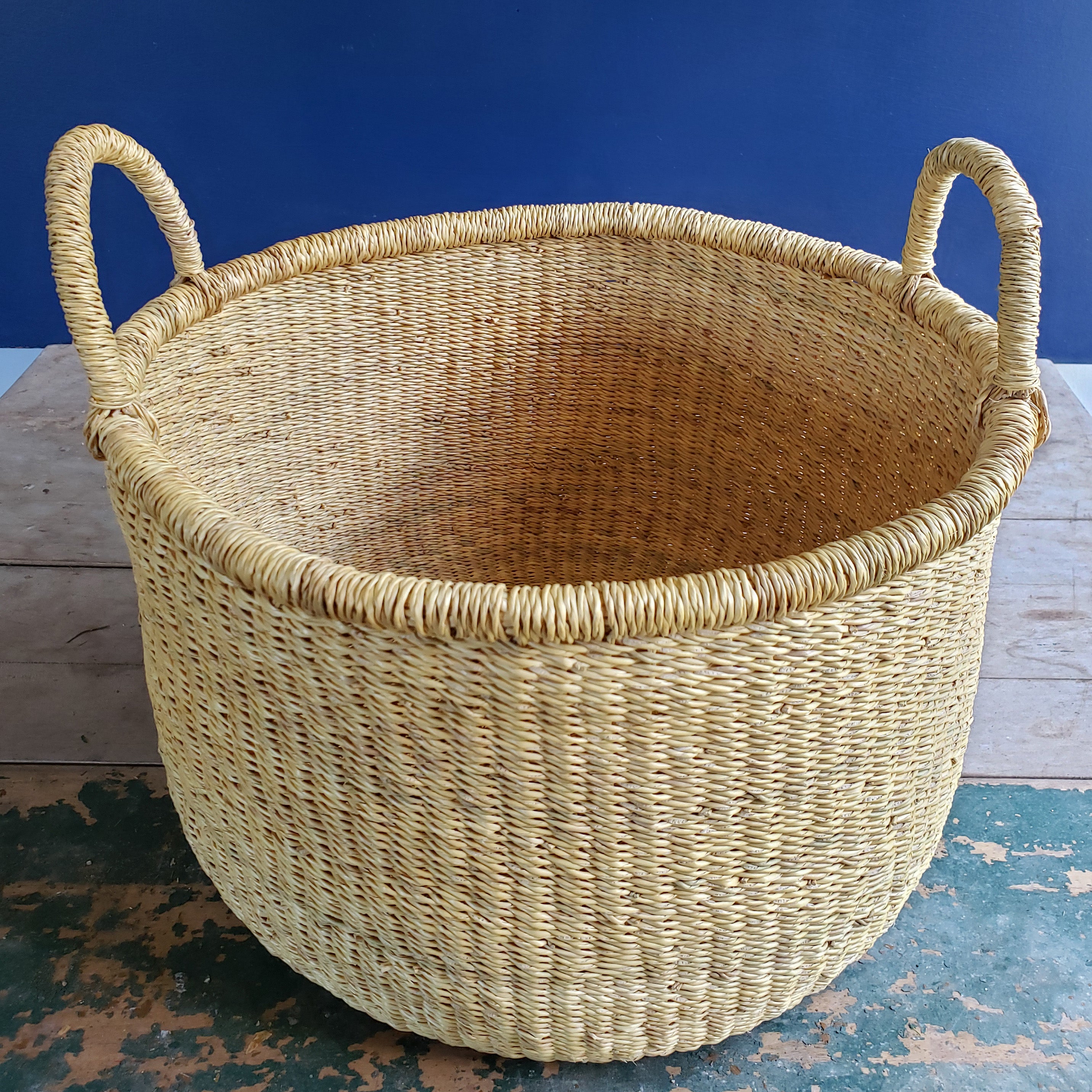 3 Sizes Round Storage Baskets Medina Mercantile   Accra Small Storage 