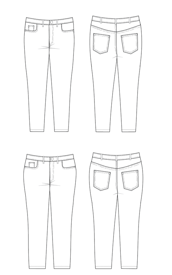 Cashmerette Ames Jeans Paper Sewing Pattern – WeSewRetro