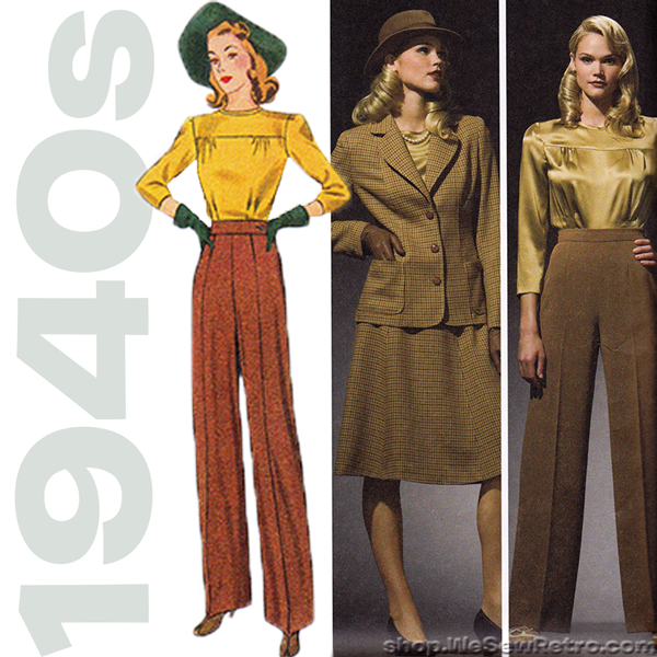 Simplicity 3688: 1940s Repro Vintage Sewing Pattern: Sportswear Separa ...