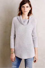 Lady with grey sweater