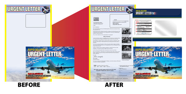 Full service direct mail production example
