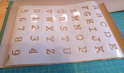 How to flatten a curled stencil tutorial