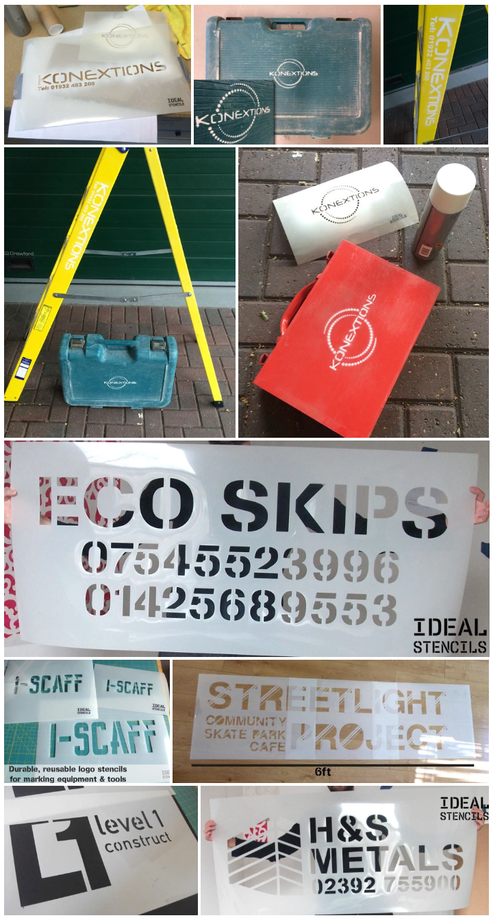 LOGO, NAME, TOOL AND EQUIPMENT MARKING STENCILS – IdealStencils