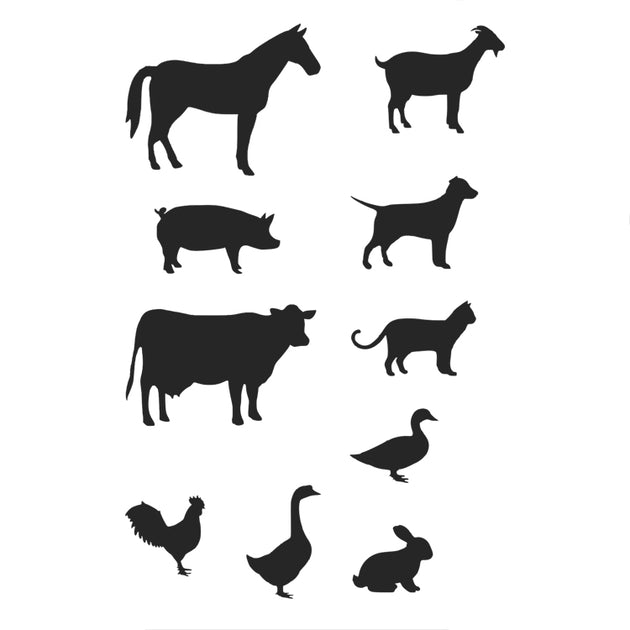 farm animals stencil sheet home decor craft ideal stencils