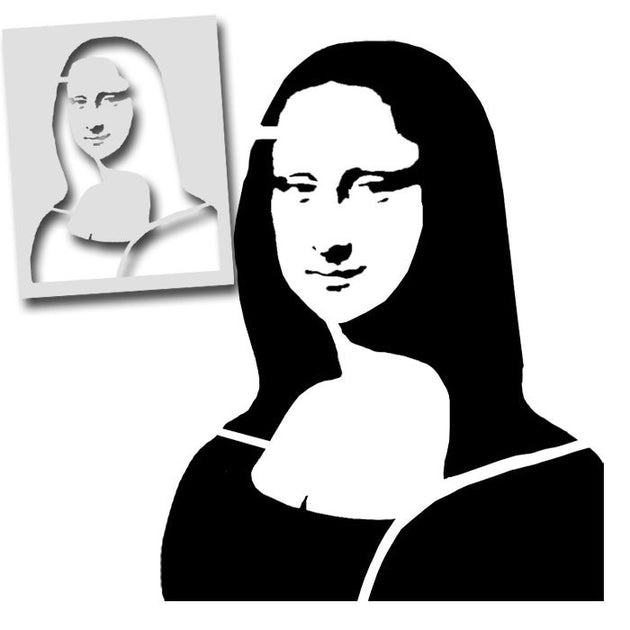 Mona Lisa Stencil Ideal Stencils IdealStencils