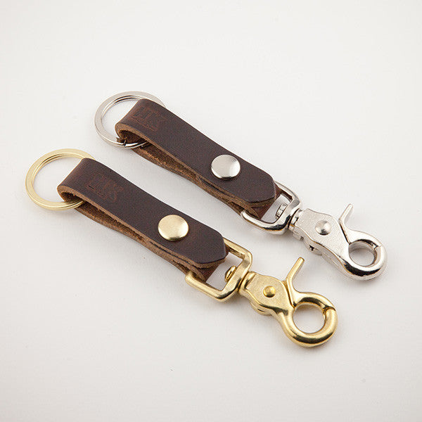 Key Carry Lanyard, Brown Chromexcel | Headknife Leather Goods