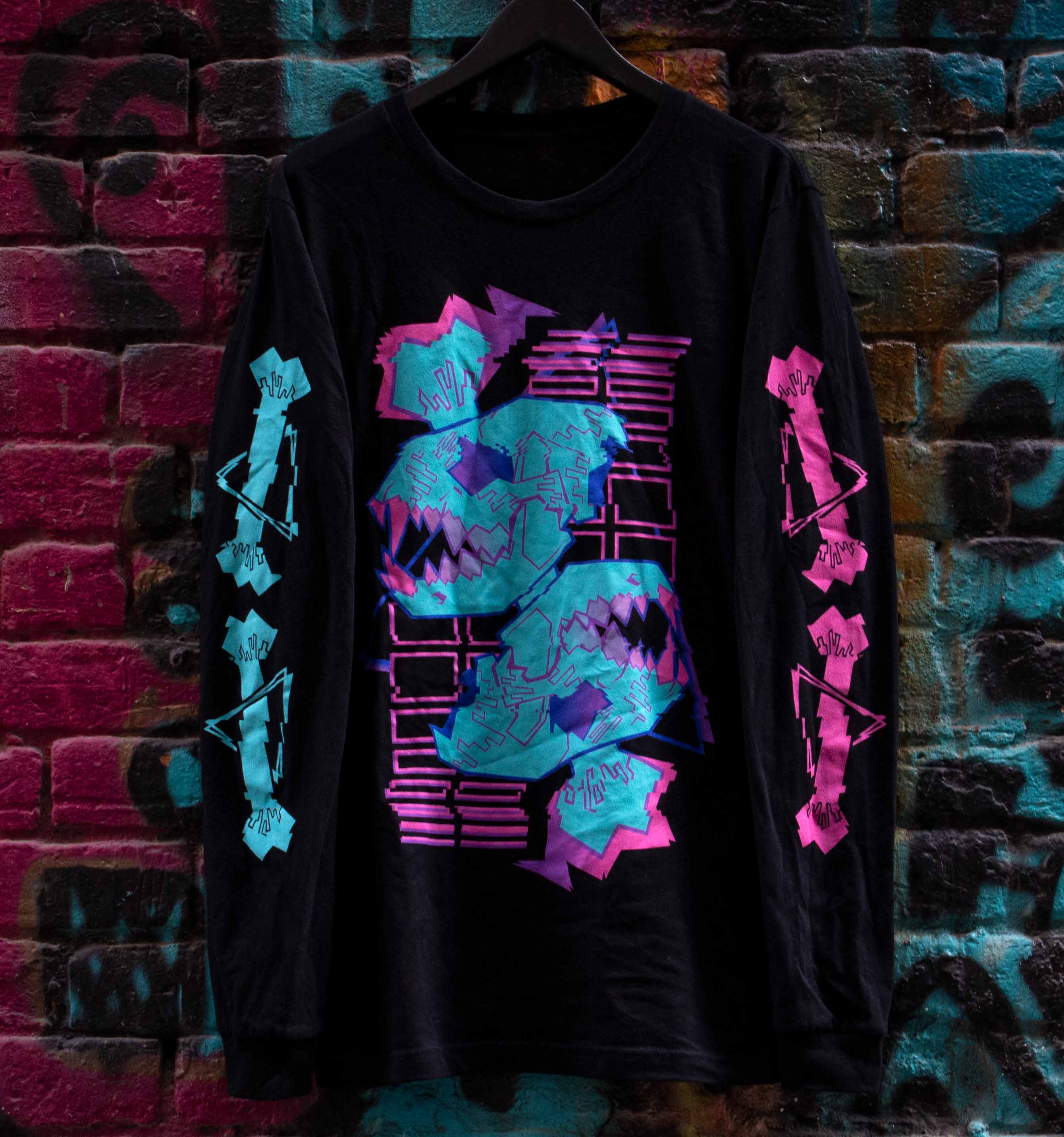 Glitchwave Long Sleeve - Black