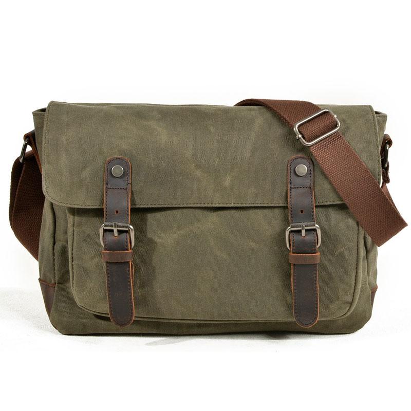 Mens Canvas Side Bag Messenger Bag Camera Courier Bag Shoulder Bag for ...