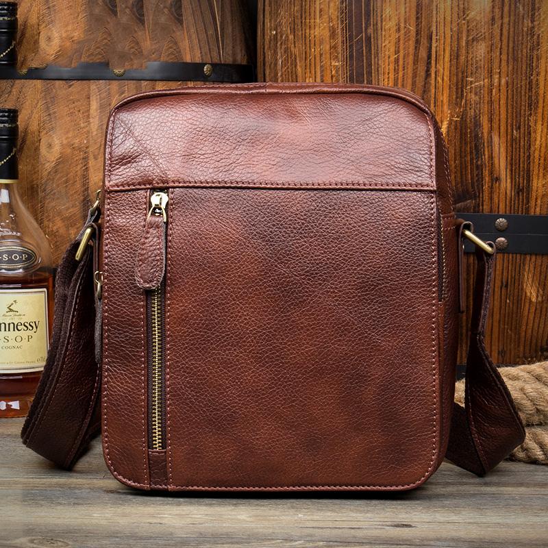 leather courier bag