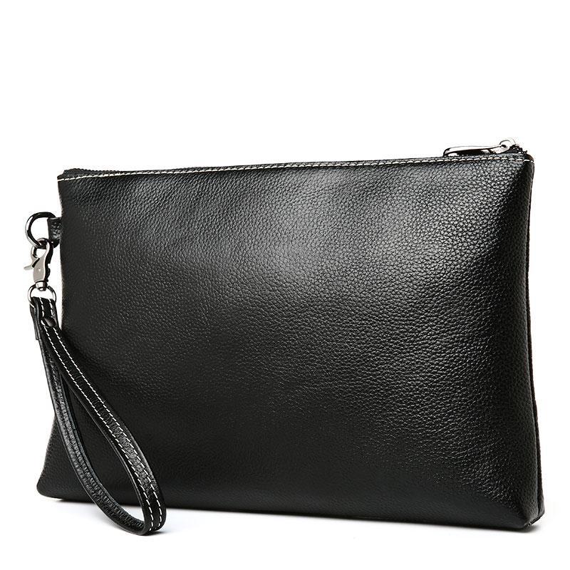 black wristlet bag