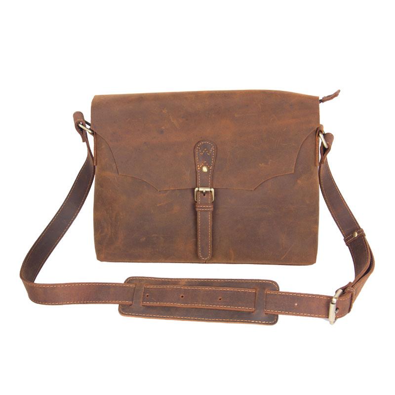 Leather Mens Cool Messenger Bag Shoulder Bag Crossbody Bag for Men ...