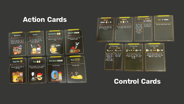 Battlechips Action and Control Cards