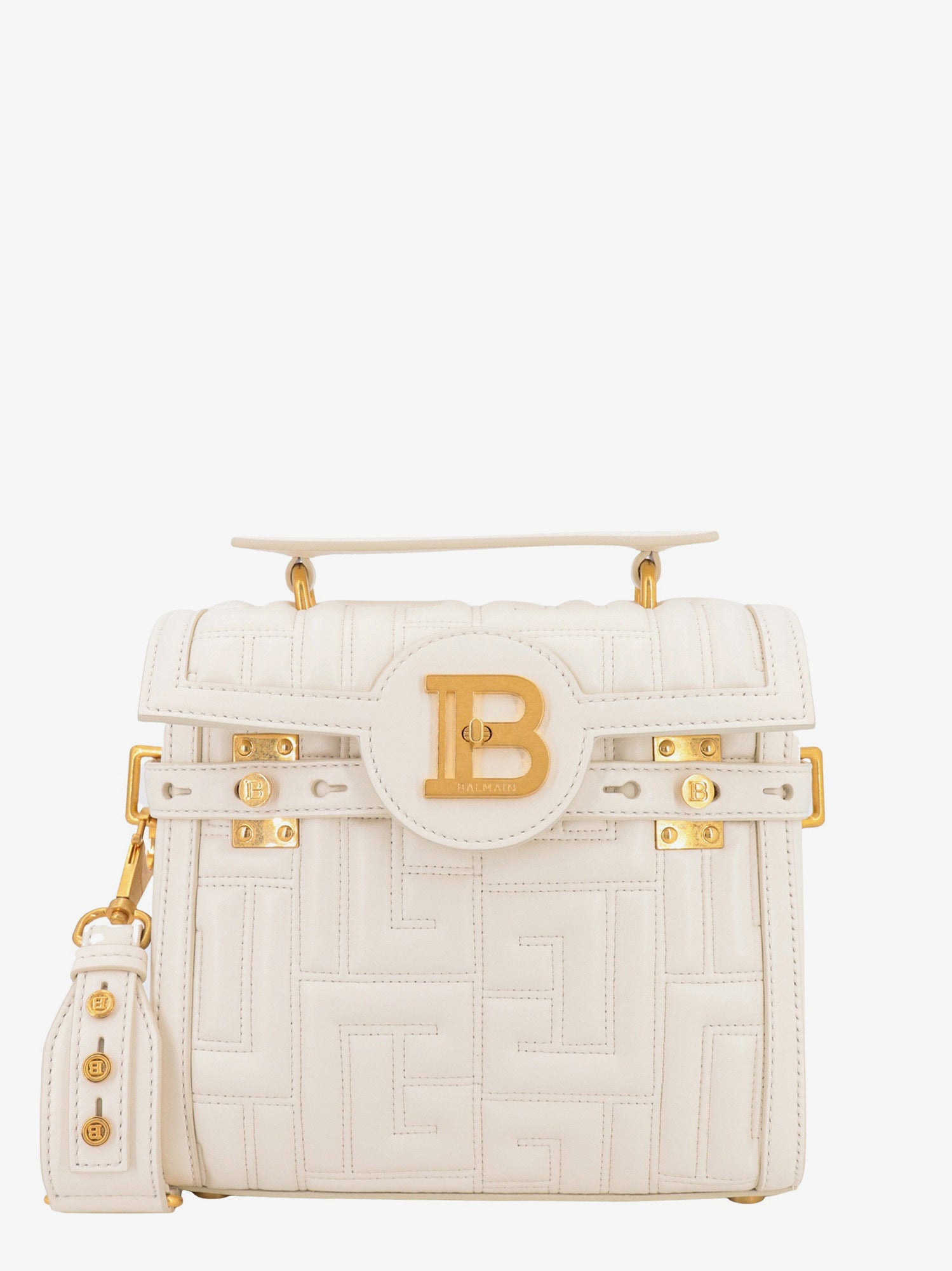 Balmain B-buzz 23 Handbag In White