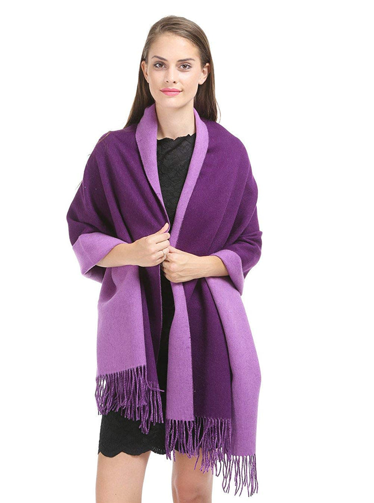 dark purple cashmere scarf