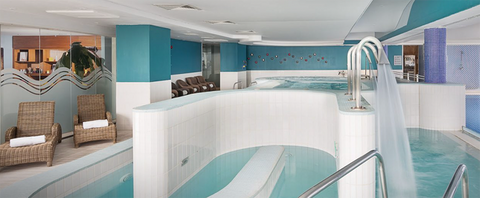 Hydro pool at a spa