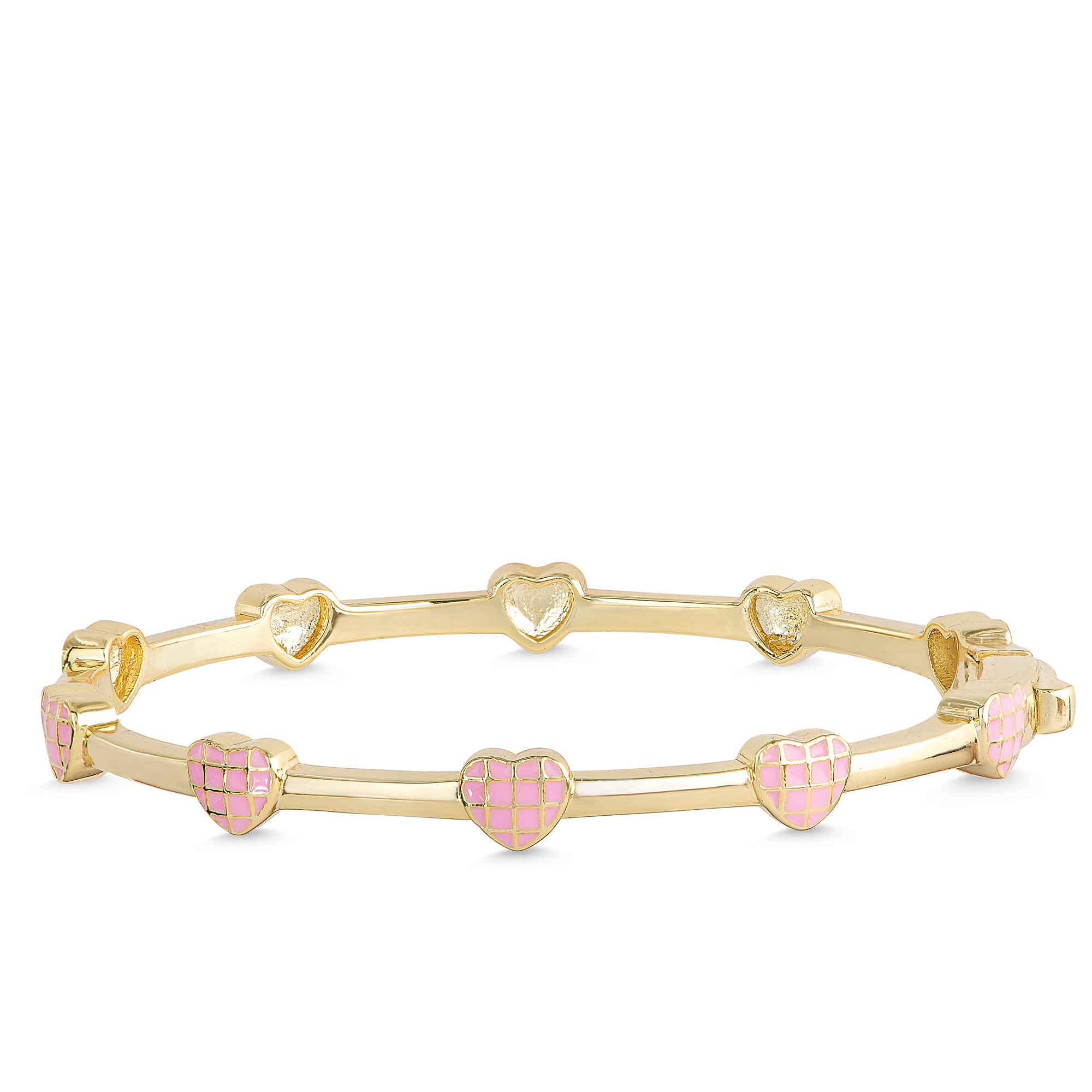 Lattice Heart Bangle Bracelet – Lily Nily