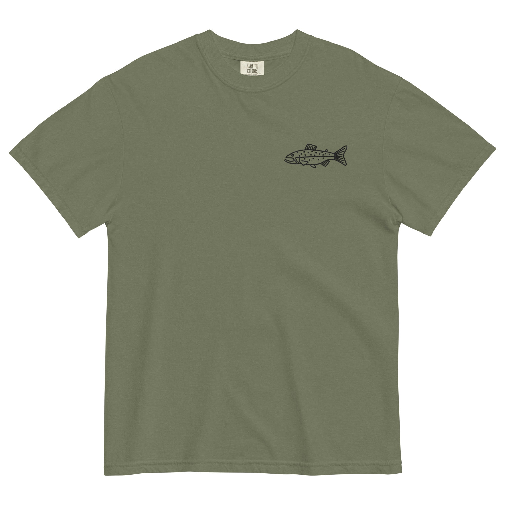 Fish Doodle Embroidered T Shirt - Tenkara Rod Co product image