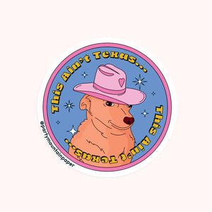 Texas Pup Sticker - EmLeigh's and Mama B's