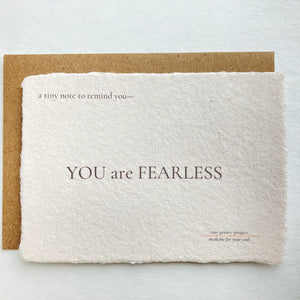 You Are Fearless : Lift Me Up Card - EmLeigh's and Mama B's