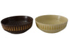 Mid Century Ben Seibel Forum International Stoneware Serving Bowls Brown & Yellow 7 3/4" Set of 2 - Premier Estate Gallery