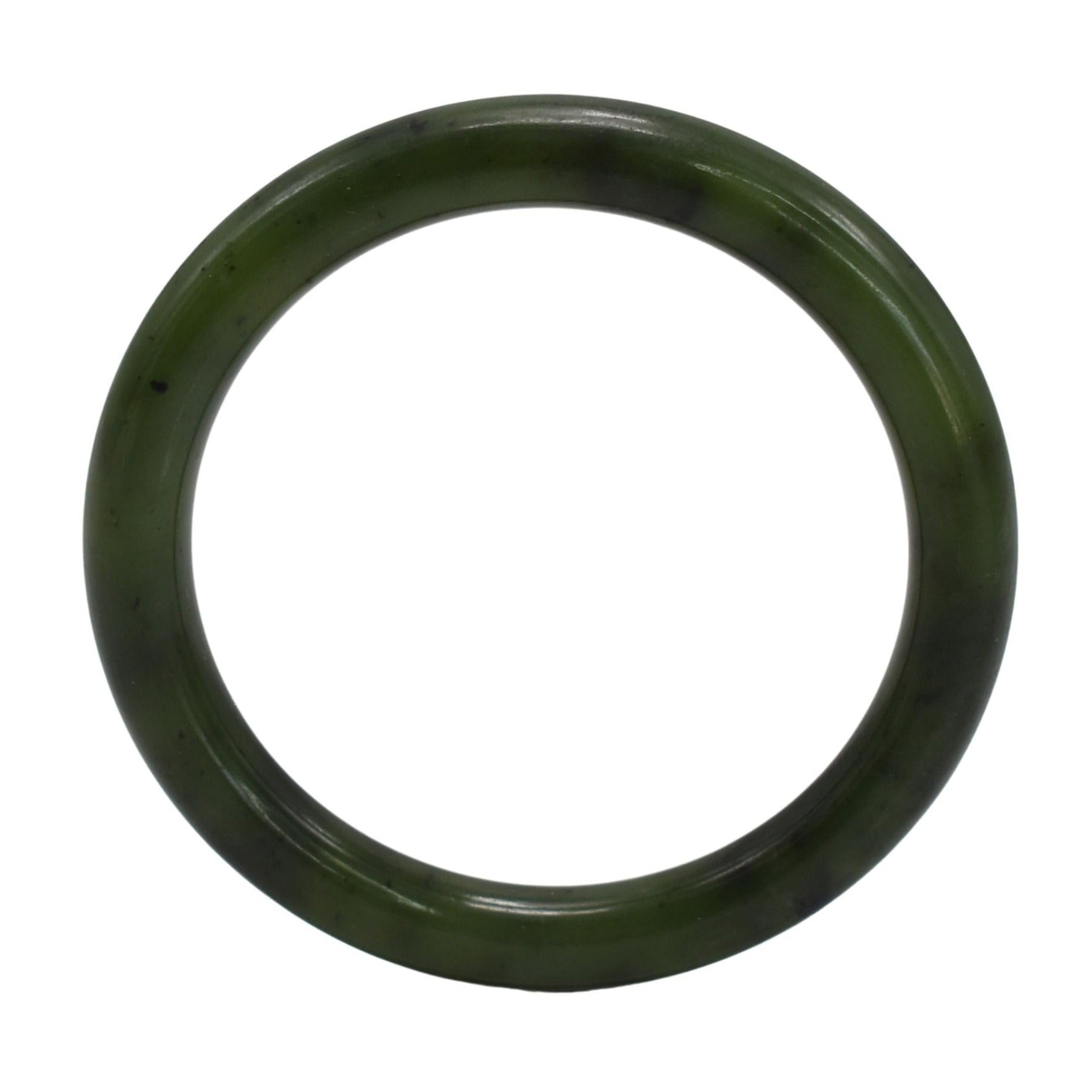 1940s Burmese Jade Jadeite Bangle Bracelet Moss Green 40g Semi-Translucent Gorgeous Natural Grade A 