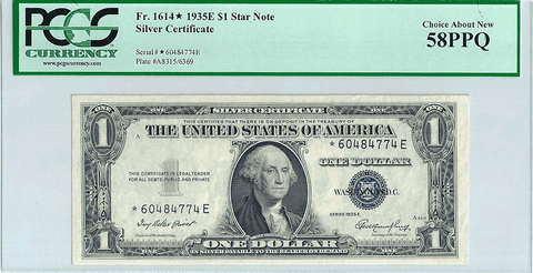 silver certificate star note lookup