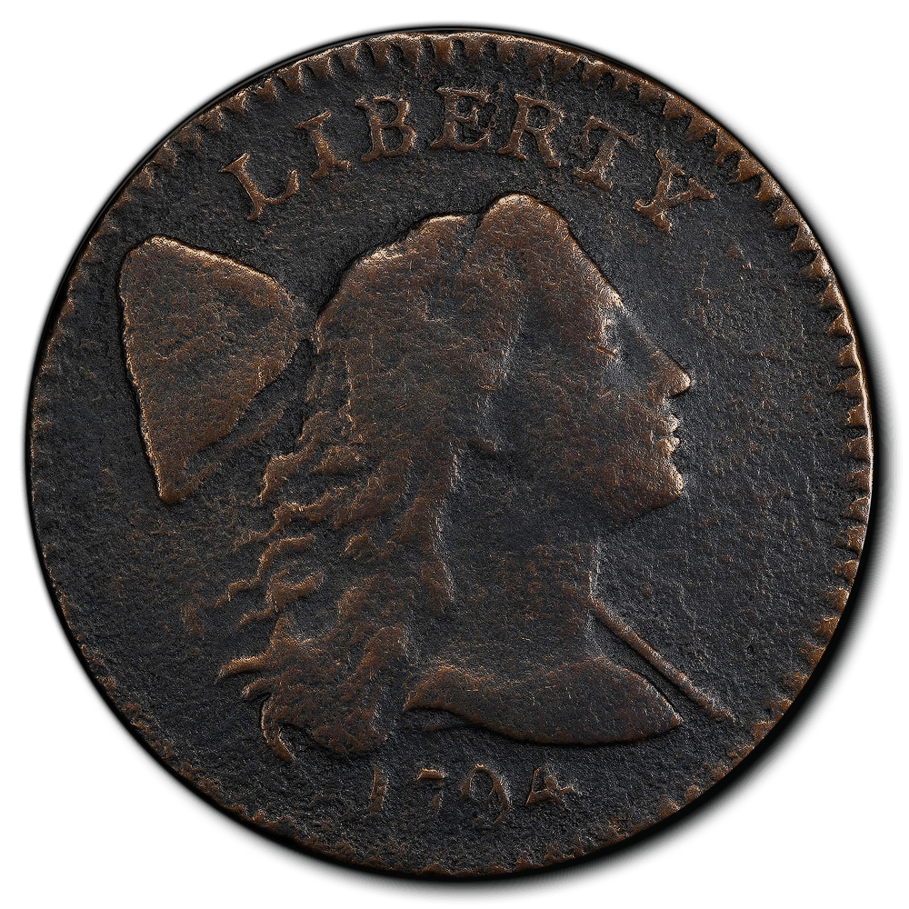 Download 1794 Liberty Cap Large Cent - Head of 1794 - Very Fine Details
