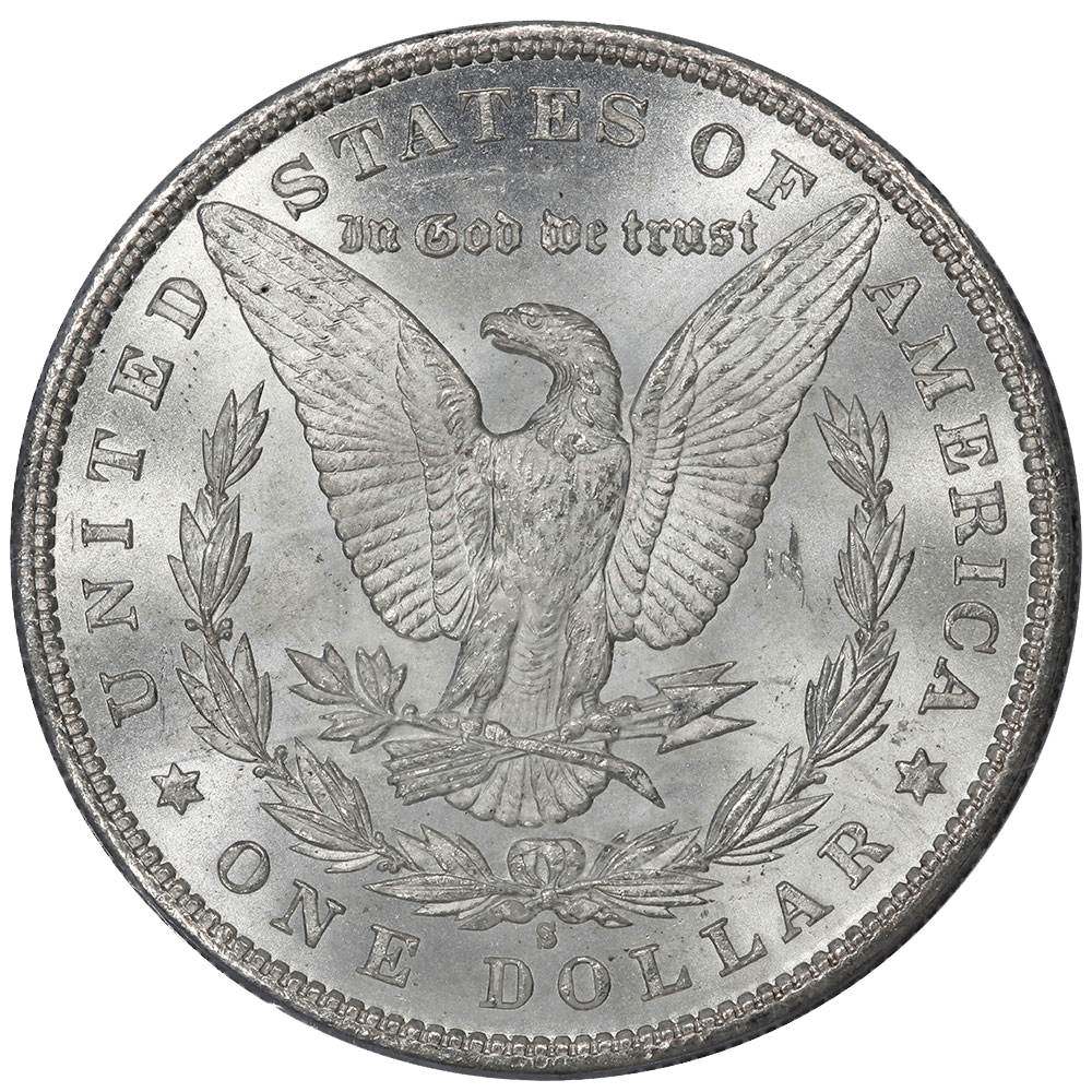Download 1880/9-S Morgan Dollar VAM-11 - PCGS MS 63 - Choice Uncirculated