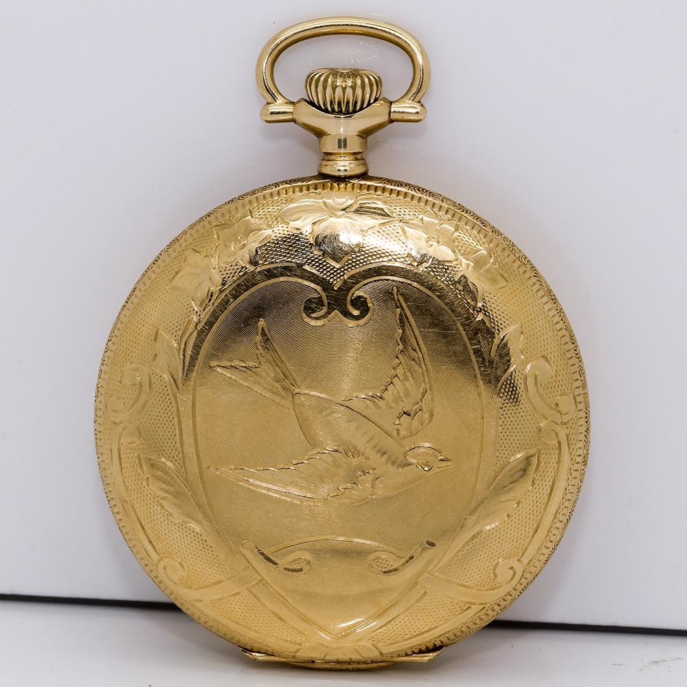 1916 Waltham 14K Solid Gold Pocket Watch - 17J, Grade No. 625, Model 1