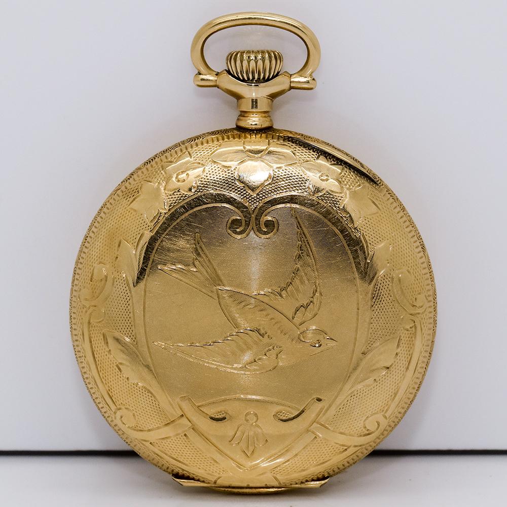 waltham pocket watch gold