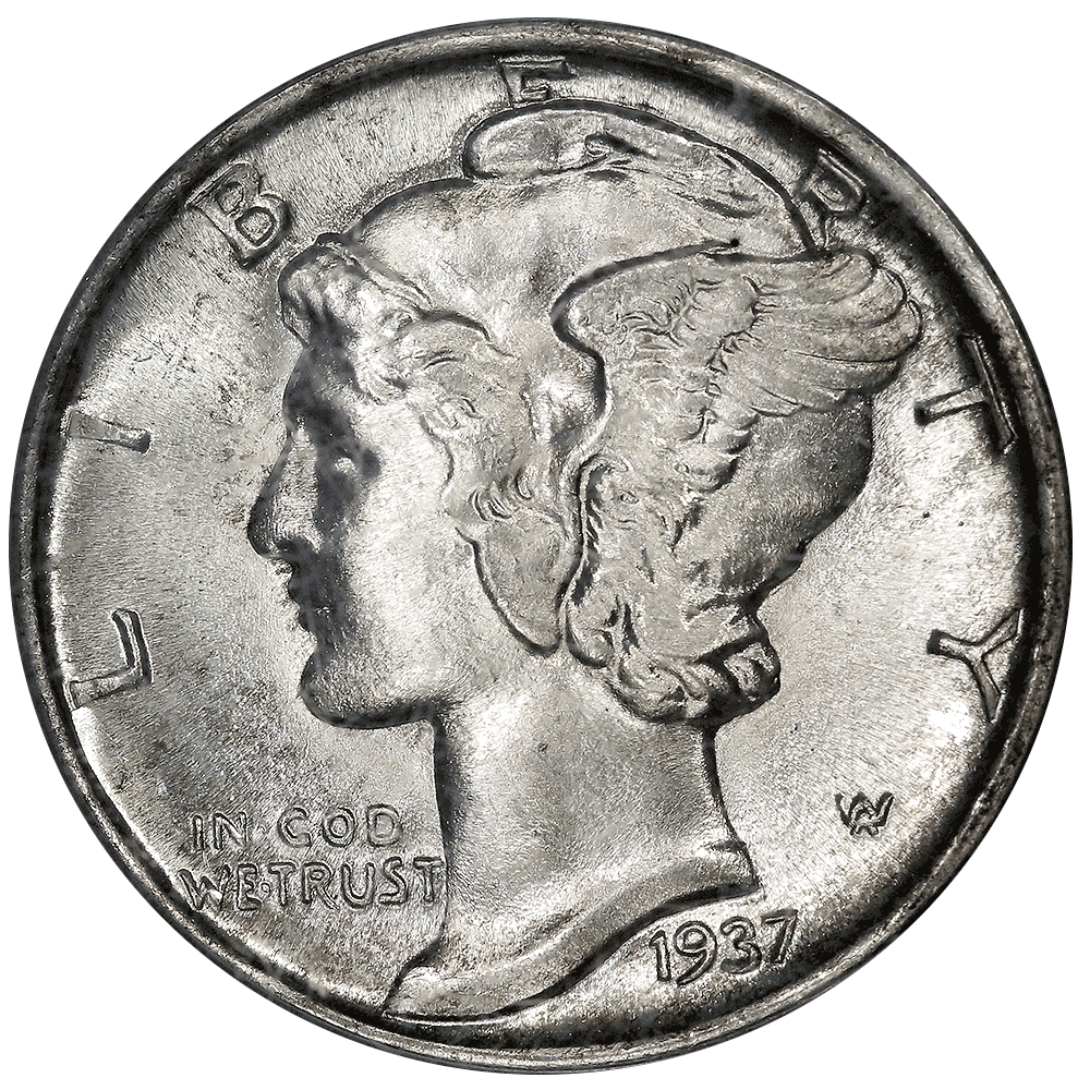 1937 Dime