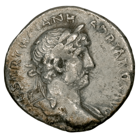 Roman Empire Hadrian, AR Denarius, 117-138 AD, Fine