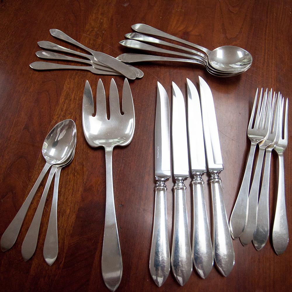 tiffany sterling silver flatware patterns