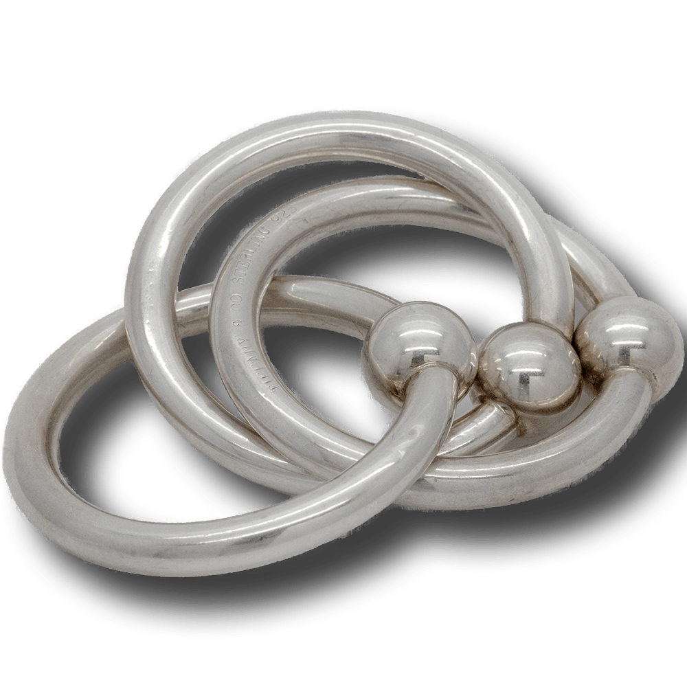 silver teething ring tiffany