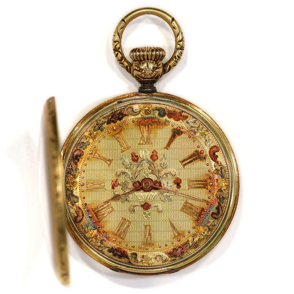 18k gold pocket watch