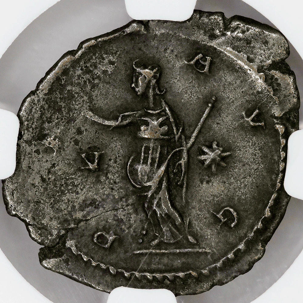 Romano-Gallic Empire, Victorinus BI Double-Denarius, 269-271 AD, NGC C