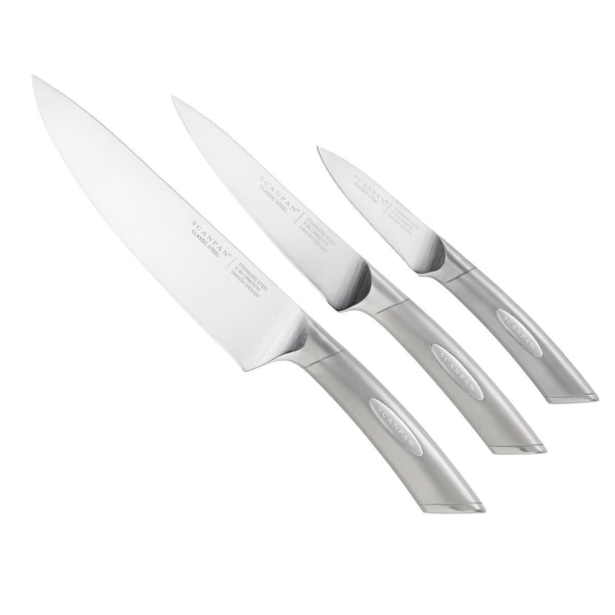 Scanpan Maitre D' 7pc Knife/Knives Block Set Stainless Steel Kitchen  Cutlery