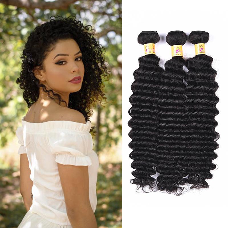 deep wave human hair weave care