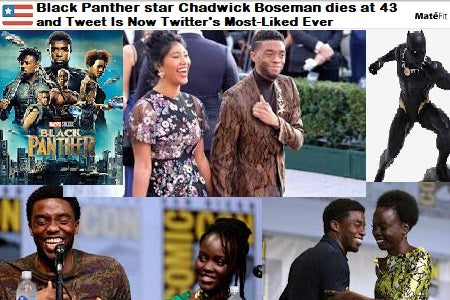 News Black Panther star Chadwick Boseman dies at 43 and Tweet Is Now Twitter's Most-Liked Ever - MateFit Teatox Co
