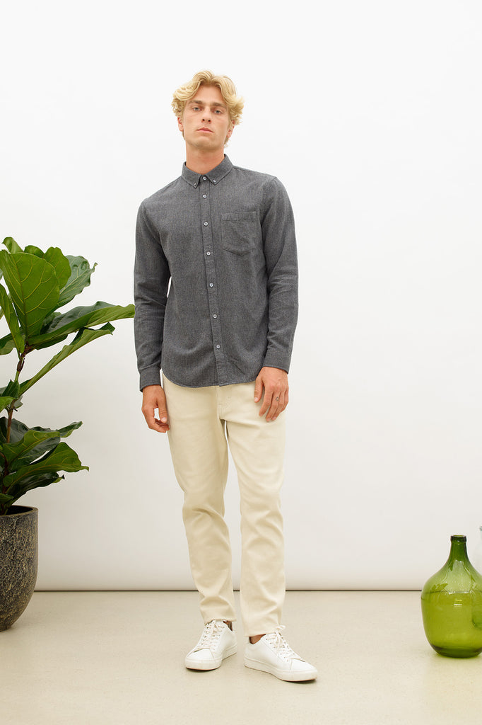 ARTS&SCIENCE＊Mini Collar Gather Shirt - シャツ/ブラウス(七分/長袖)