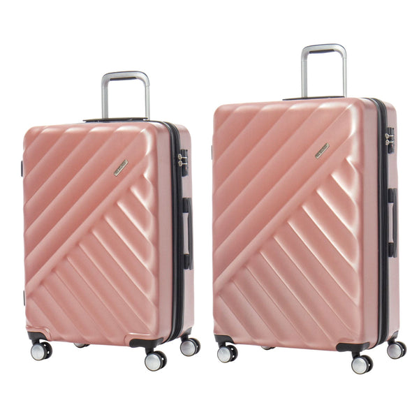 set de valise rose gold