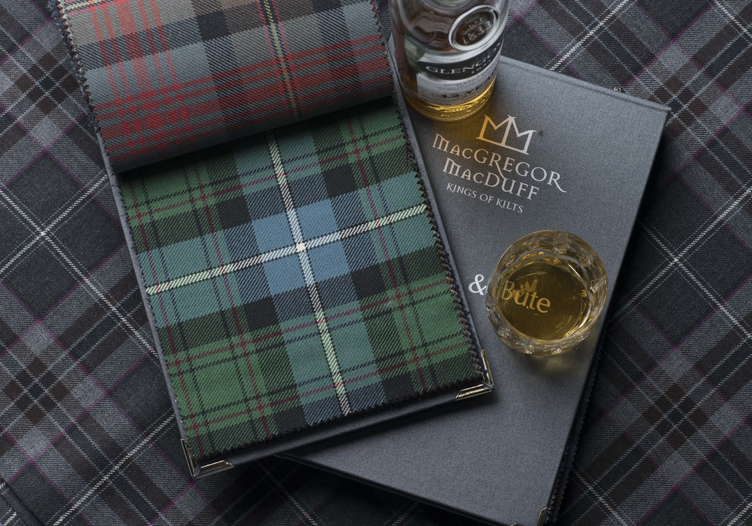 tartan book with Whisky
