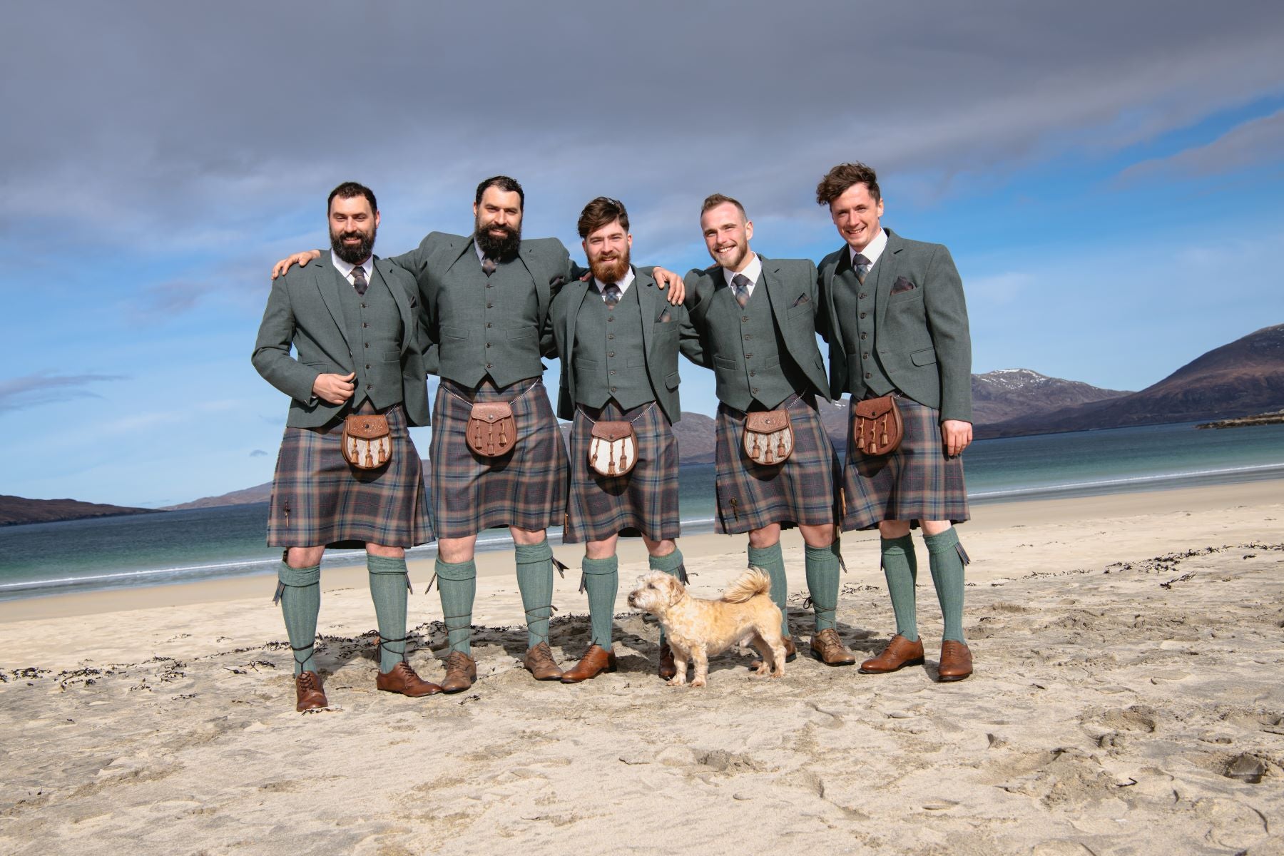 Harris Mist and Tarbert Tweed kilt outfits