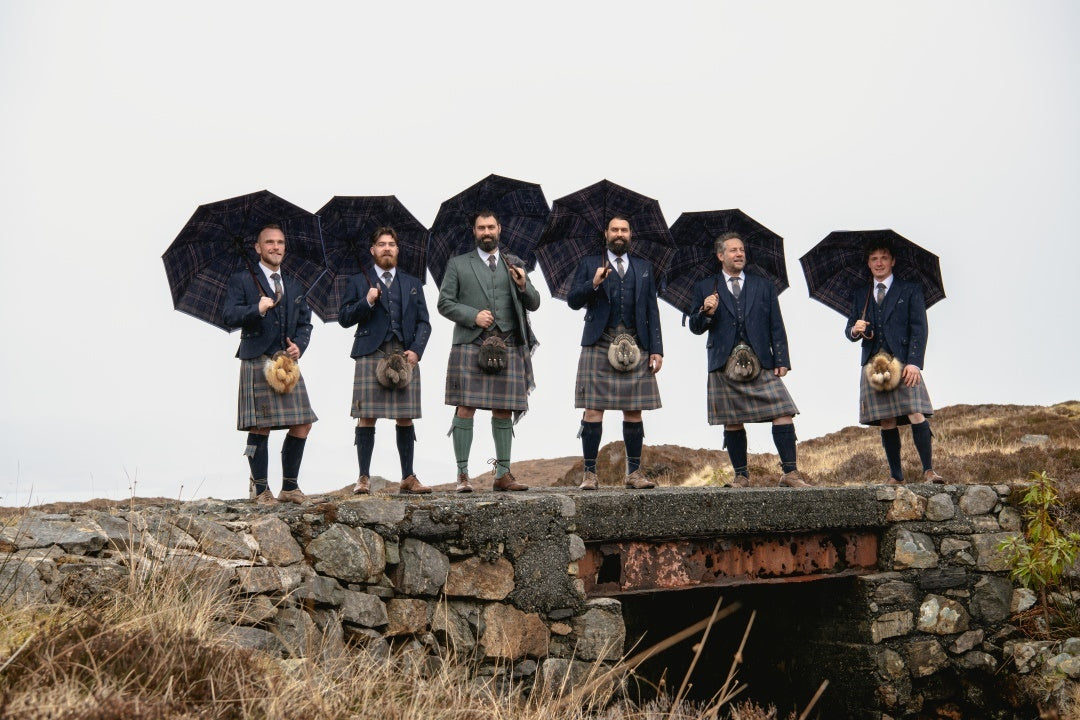 Grooms party in kilts