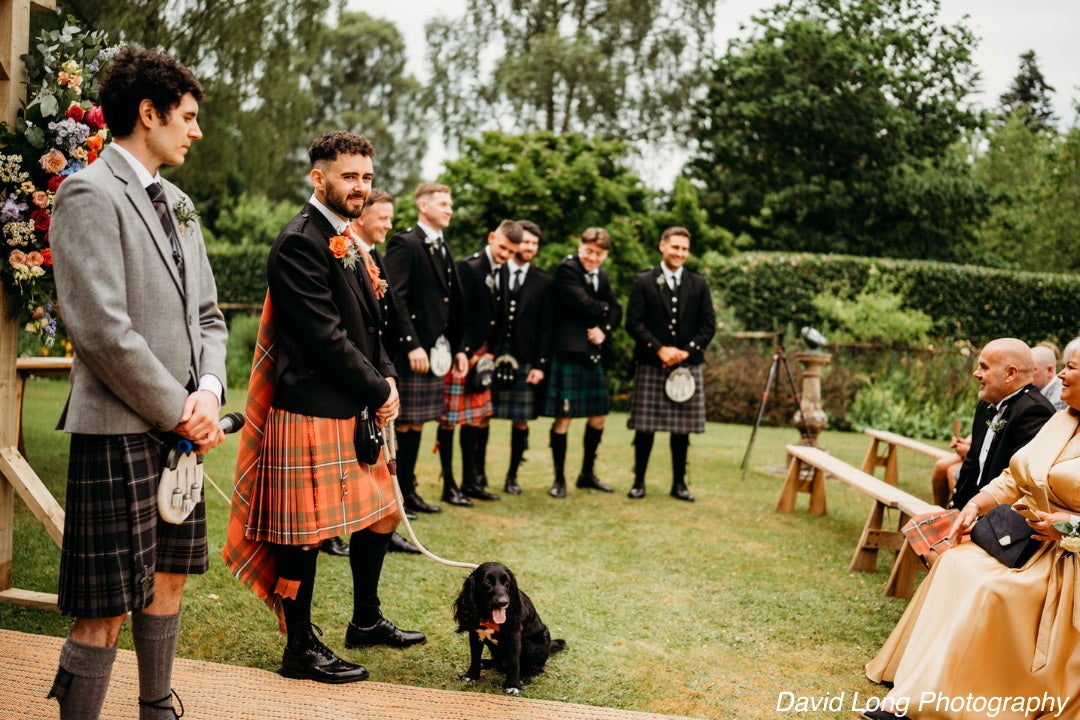 Wedding day with kilt outfits